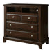 Litchville Brown Cherry Media Chest - Marjories Furniture (Las Vegas, NV)