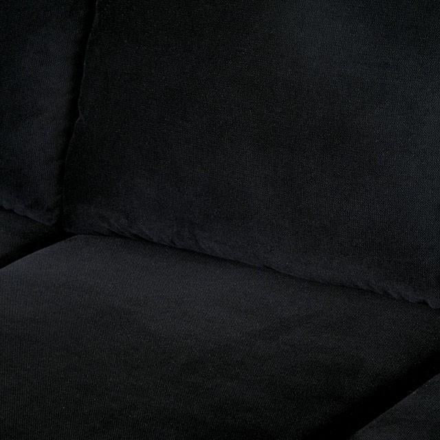 LOMMA Black Ottoman - Marjories Furniture (Las Vegas, NV)