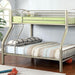 Lovia Metallic Gold Twin/Full Bunk Bed - Marjories Furniture (Las Vegas, NV)