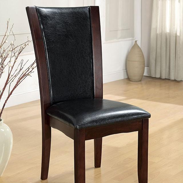 Manhattan I Dark Cherry/Brown Side Chair, Espresso (2/CTN) - Marjories Furniture (Las Vegas, NV)