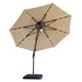 Nuti 10 Ft Round Umbrella w/ LED Light + 37" Large Base - Marjories Furniture (Las Vegas, NV)