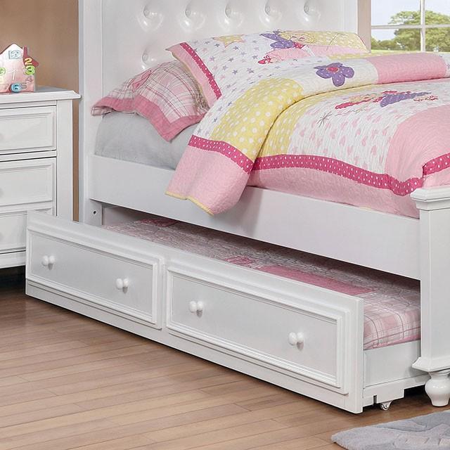 OLIVIA White Trundle - Marjories Furniture (Las Vegas, NV)