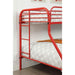 Opal Red Twin/Full Bunk Bed - Marjories Furniture (Las Vegas, NV)