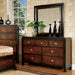 Patra Acacia/Walnut Mirror - Marjories Furniture (Las Vegas, NV)