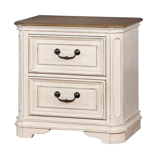 Pembroke Antique Whitewash Night Stand - Marjories Furniture (Las Vegas, NV)