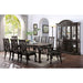 Petersburg Dark Gray Dining Table w/ 1x18"Leaf - Marjories Furniture (Las Vegas, NV)