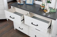 PRIAM Dresser, White/Gray - Marjories Furniture (Las Vegas, NV)