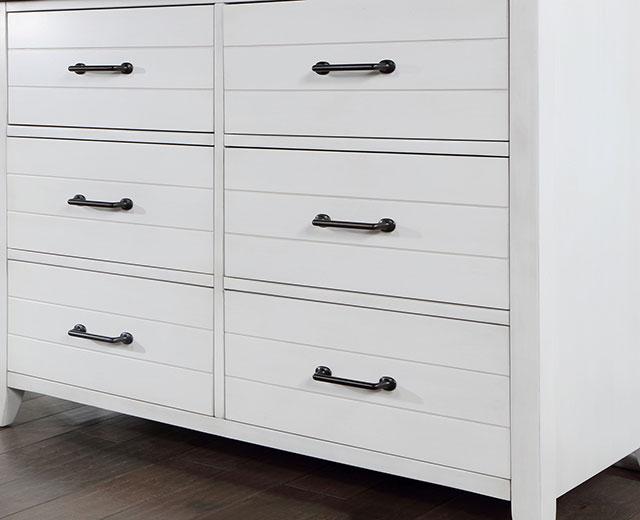 PRIAM Dresser, White/Gray - Marjories Furniture (Las Vegas, NV)