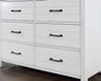 PRIAM Dresser, White/Gray - Marjories Furniture (Las Vegas, NV)