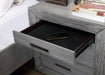 RAIDEN Night Stand w/ USB, Gray - Marjories Furniture (Las Vegas, NV)
