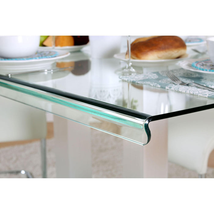 Richfield I Silver/Chrome Dining Table - Marjories Furniture (Las Vegas, NV)