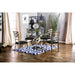 ROXO Silver/Black Round Dining Table - Marjories Furniture (Las Vegas, NV)