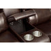 Ruth Brown Love Seat - Marjories Furniture (Las Vegas, NV)