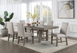 SAN ANTONIO Dining Table w/ 1 X 18" Leaf - Marjories Furniture (Las Vegas, NV)
