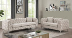 SAPPHIRA Chair, Beige - Marjories Furniture (Las Vegas, NV)