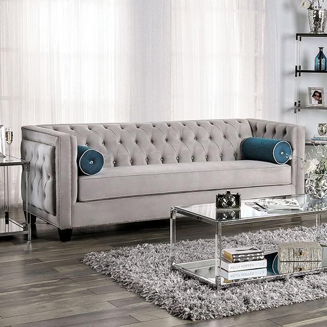 Silvan Gray Sofa - Marjories Furniture (Las Vegas, NV)