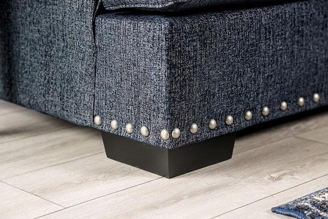 SONORA Loveseat, Dark Navy - Marjories Furniture (Las Vegas, NV)
