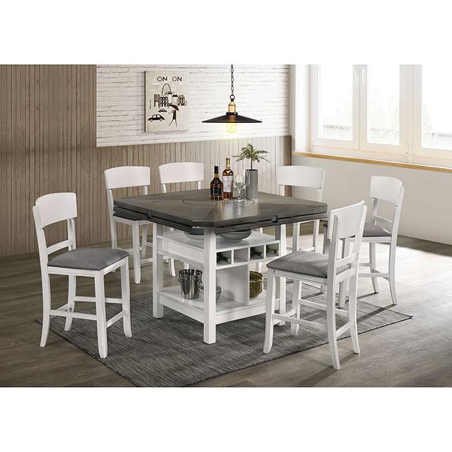 STACIE Counter Ht. Round Dining Table - Marjories Furniture (Las Vegas, NV)