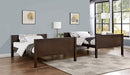 STAMOS Full/Full, Twin/Full, & Twin/twin Bunk Bed, Walnut - Marjories Furniture (Las Vegas, NV)