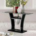 Staten Glossy Black/Chrome Sofa Table - Marjories Furniture (Las Vegas, NV)