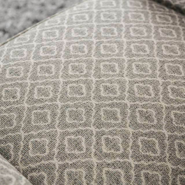 STEPHNEY Accent Chair, Gray/Gold - Marjories Furniture (Las Vegas, NV)