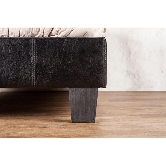 Velen Black Cal.King, E.King, Full, & Twin Bed Black & White - Marjories Furniture (Las Vegas, NV)