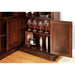 VOLTAIRE Dark Cherry Curio - Marjories Furniture (Las Vegas, NV)