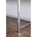 Loke White/Chrome Computer Desk - Marjories Furniture (Las Vegas, NV)