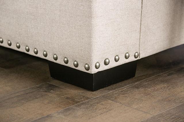 SONORA Loveseat, Beige - Marjories Furniture (Las Vegas, NV)
