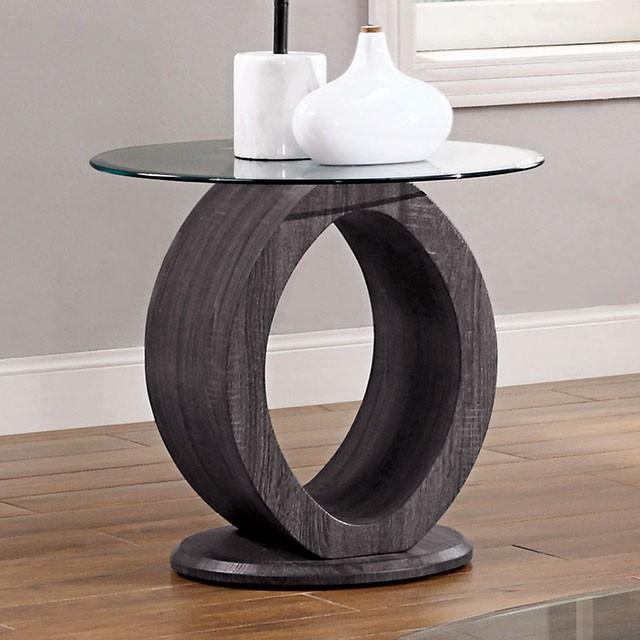 Lodia Gray End Table - Marjories Furniture (Las Vegas, NV)