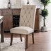 Marshall Beige/Rustic Oak Side Chair (2/CTN) - Marjories Furniture (Las Vegas, NV)