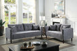 LYNDA Sofa w/ Pillows, Dark Gray - Marjories Furniture (Las Vegas, NV)