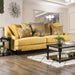 Viscontti Gold/Gray Sofa, Gold - Marjories Furniture (Las Vegas, NV)