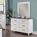 PRIAM Dresser, White/Gray - Marjories Furniture (Las Vegas, NV)
