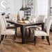 MARSHALL Rustic Oak Dining Table - Marjories Furniture (Las Vegas, NV)