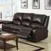 Oxford Rustic Dark Brown Motion Sofa - Marjories Furniture (Las Vegas, NV)