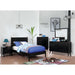 LENNART II Black & White Cal.King, E.King, Full, Queen, Twin Bed - Marjories Furniture (Las Vegas, NV)