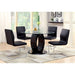 LODIA I Black Round Table - Marjories Furniture (Las Vegas, NV)