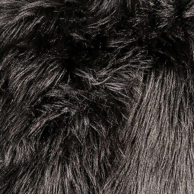 Jet Black 20" X 20" Pillow, Fur Black (2/CTN) - Marjories Furniture (Las Vegas, NV)
