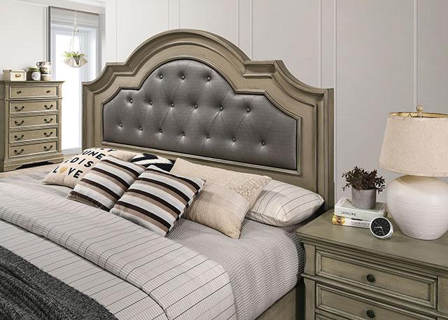 LASTHENIA Cal.King, E.King, Queen Bed - Marjories Furniture (Las Vegas, NV)