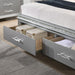 MADDIE Cal.King Bed, Silver - Marjories Furniture (Las Vegas, NV)