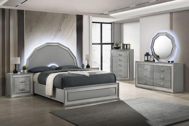 Cassiopeia E.King & Queen Bed Squre & Circular - Marjories Furniture (Las Vegas, NV)