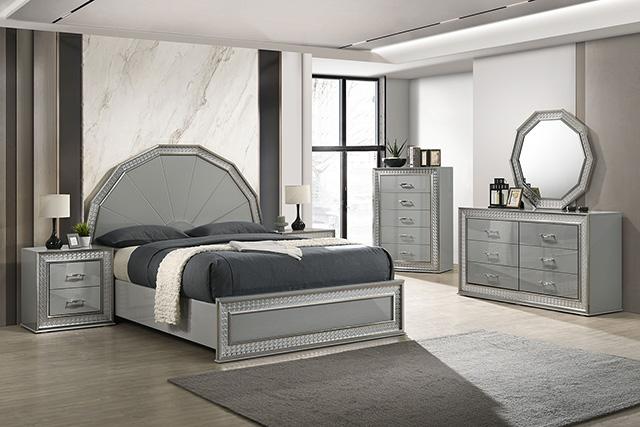 Cassiopeia E.King & Queen Bed Squre & Circular - Marjories Furniture (Las Vegas, NV)