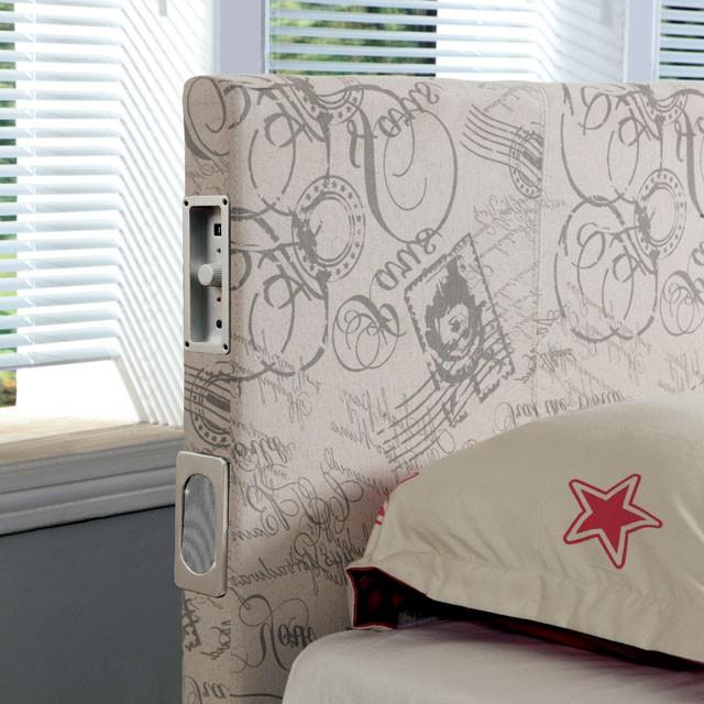 Evans E.King & Cal.King Bed Espressso, White, & Camel - Marjories Furniture (Las Vegas, NV)