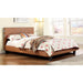 Evans E.King & Cal.King Bed Espressso, White, & Camel - Marjories Furniture (Las Vegas, NV)
