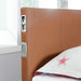 Evans E.King & Cal.King Bed Espressso, White, & Camel - Marjories Furniture (Las Vegas, NV)