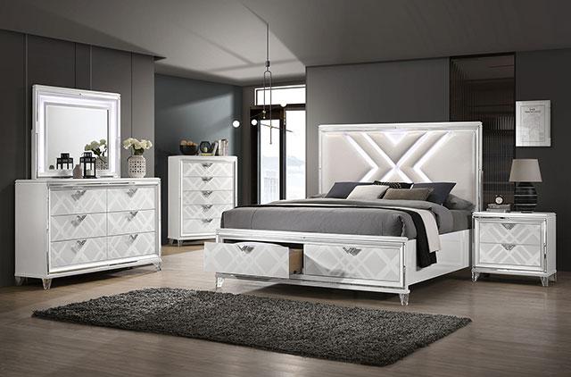 EMMELINE Chest, White - Marjories Furniture (Las Vegas, NV)