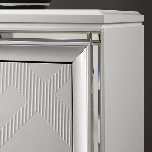 EMMELINE Chest, White - Marjories Furniture (Las Vegas, NV)