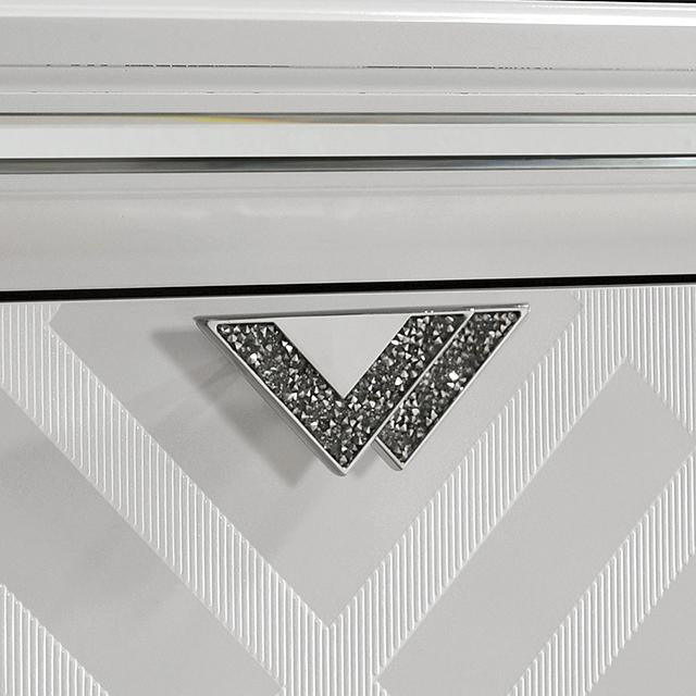 EMMELINE Chest, White - Marjories Furniture (Las Vegas, NV)