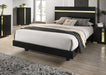 Lillestrom Bed Black - Marjories Furniture (Las Vegas, NV)